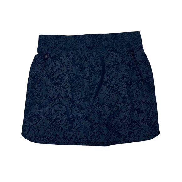 Orvis Blue Skirt Large Outdoor Preppy Boho Casual Resortwear Coastal - Picture 1 of 5